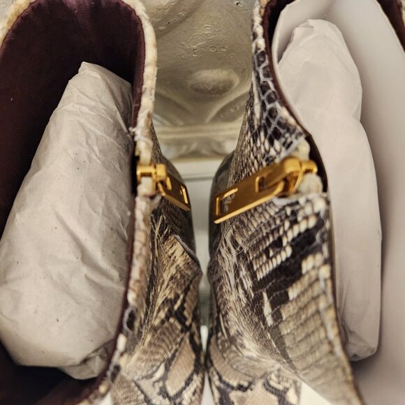 Franco Sarto "Briar" Grey Leather Heeled Boots. NIB. Size 10 - Picture 7 of 14